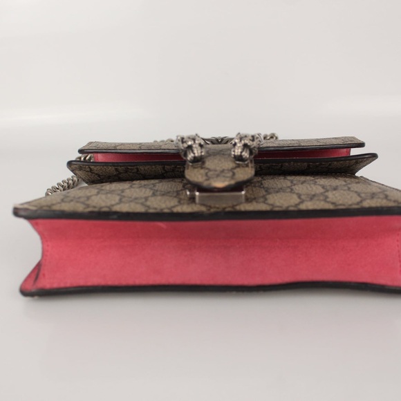 Gucci Dionysus Beige and Pink Mini Bag with Silver Chain - Picture 8 of 16